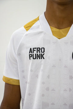 Camisa Novembro Negro AFROPUNK 2025 Esporte Clube Bahia Masculina Branca
