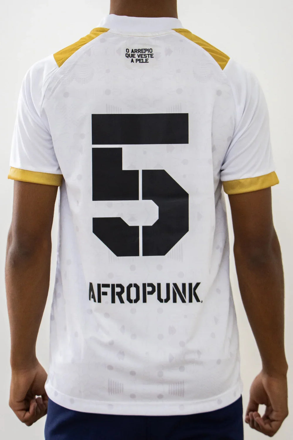 Camisa Novembro Negro AFROPUNK 2025 Esporte Clube Bahia Masculina Branca