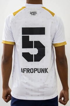 Camisa Novembro Negro AFROPUNK 2025 Esporte Clube Bahia Masculina Branca