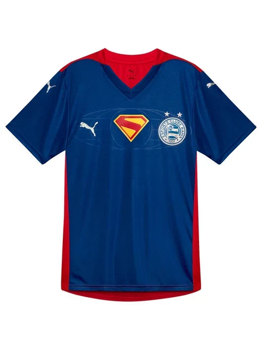 Camisa Superman 2025 Esporte Clube Bahia Puma Azul e Vermelha Masculina
