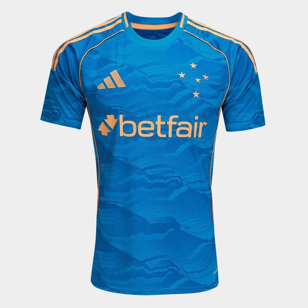 Camisa Cruzeiro III 25/26 s/n Torcedor Adidas Masculina - Azul