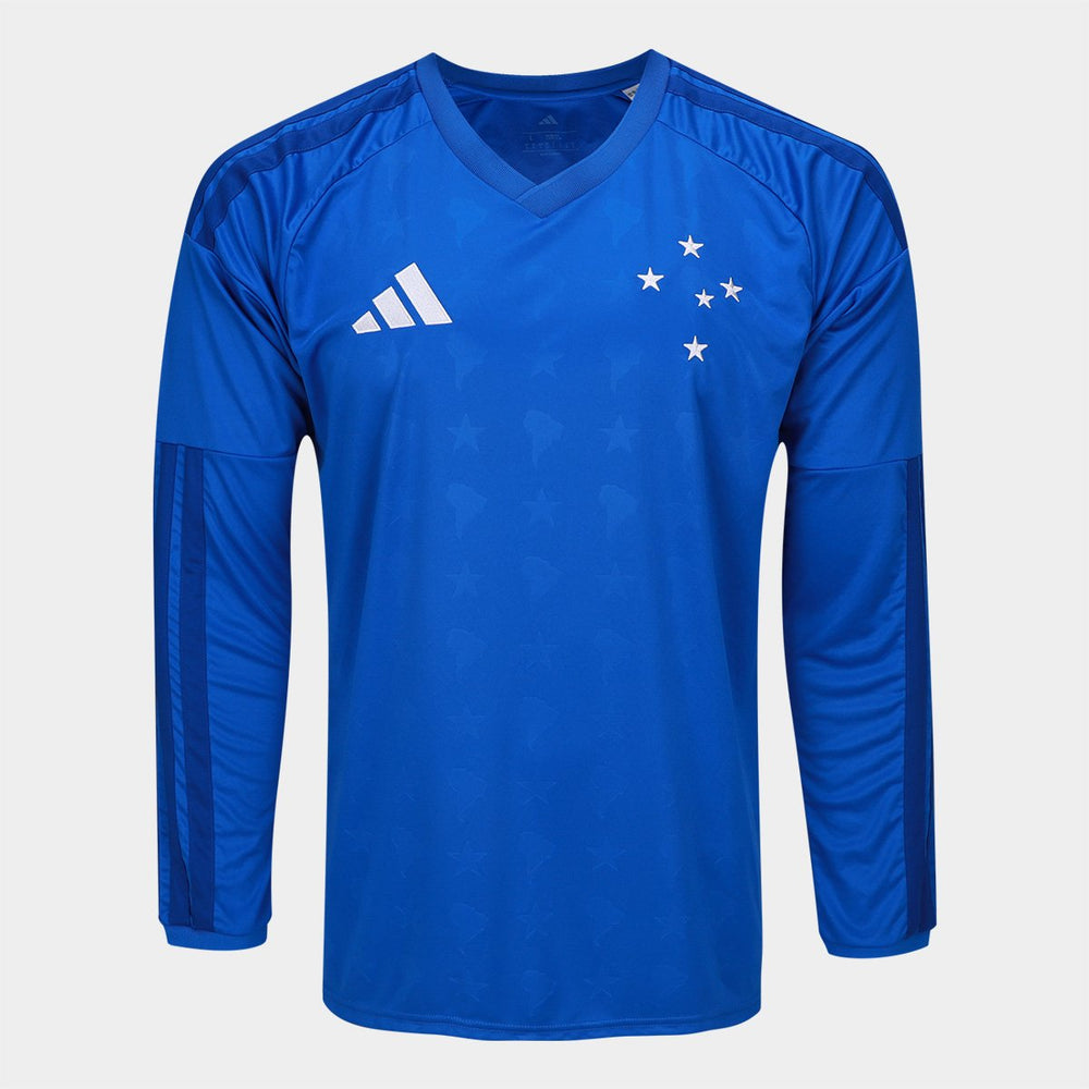 Camisa Cruzeiro I 26/27  Manga Longa Adidas Masculina - Azul Royal
