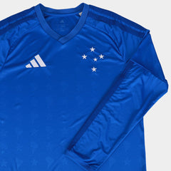 Camisa Cruzeiro I 26/27  Manga Longa Adidas Masculina - Azul Royal