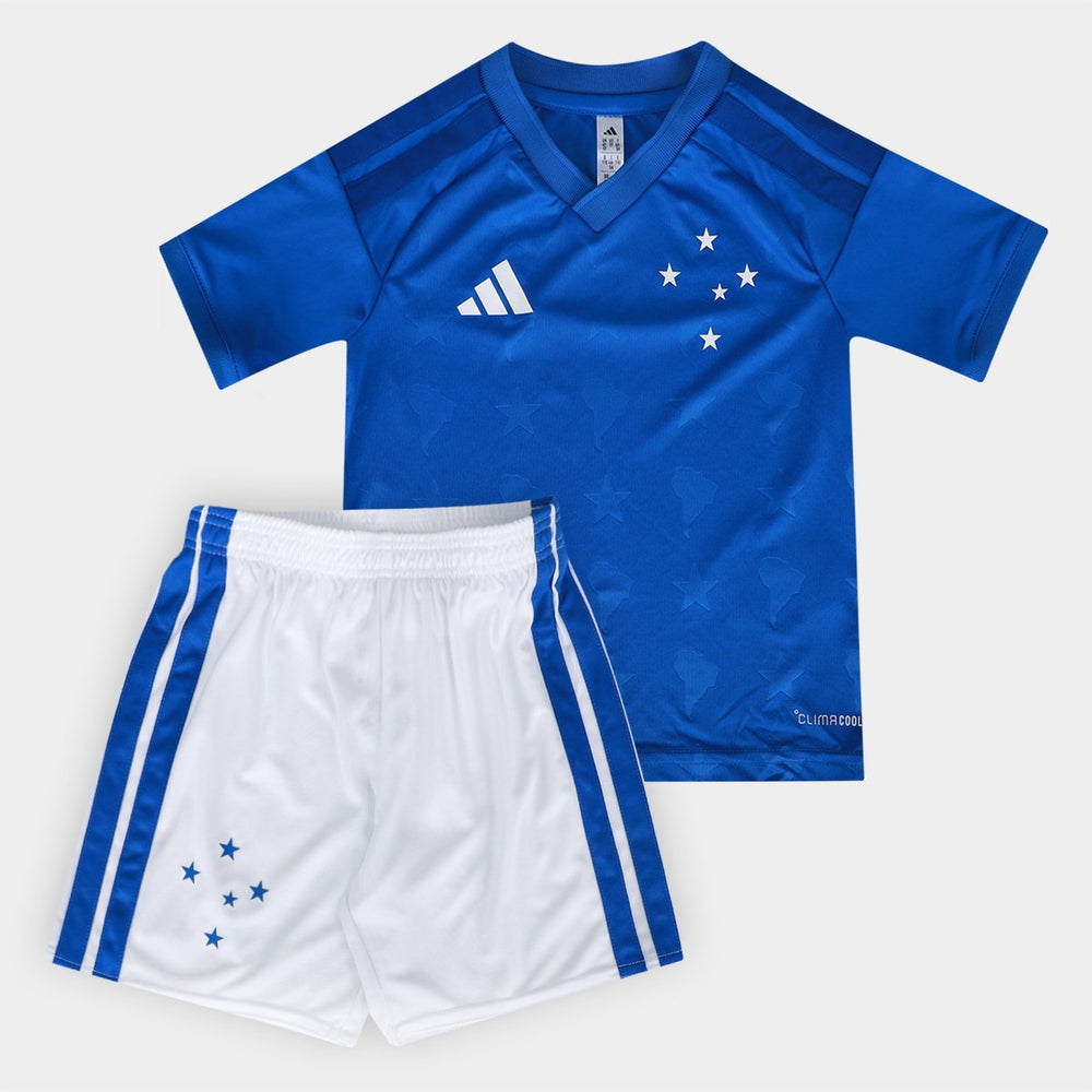 Kit Infantil Cruzeiro I 26/27 Torcedor Adidas - Azul Royal