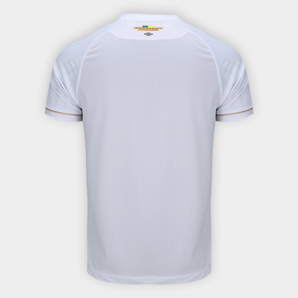 Camisa Santos I 26/27 s/n Jogador Umbro Masculina - Branco+Bronze