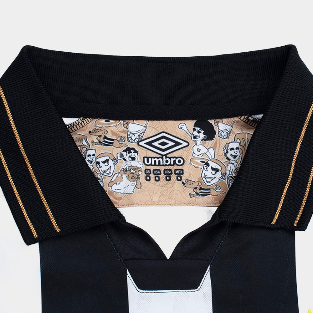 Camisa Santos II 26/27 s/n Jogador Umbro Masculina - Preto+Branco