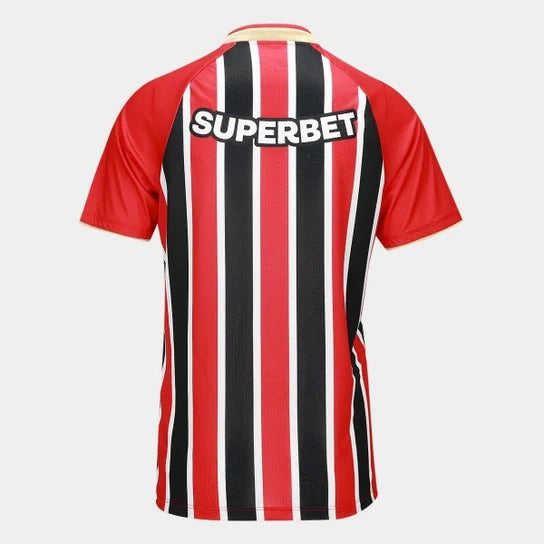 Camisa São Paulo II 25/26 s/n Torcedor New Balance Feminina - Vermelho+Branco