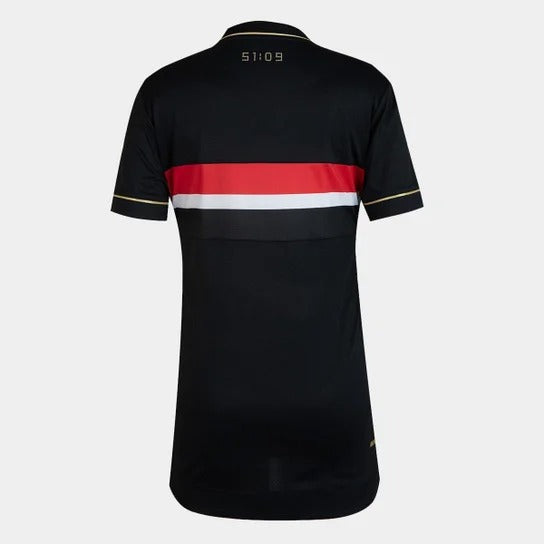 Camisa Infantil São Paulo III 25/26 Torcedor Comemorativa New Balance - Preto+Vermelho