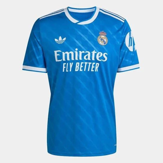 Camisa Real Madrid Third 25/26 s/n Torcedor Adidas Masculina - Azul