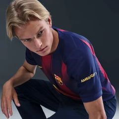 Camisa Barcelona Nike I 2025/26 Torcedor Pro Masculina - Azul+Vermelho