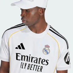 Camisa Real Madrid Home 25/26 Torcedor Adidas Masculina - Branco