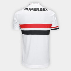 Camisa São Paulo I 25/26 Jogador New Balance Masculina - Branco+Vermelho