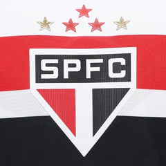 Camisa São Paulo I 25/26 Jogador New Balance Masculina - Branco+Vermelho