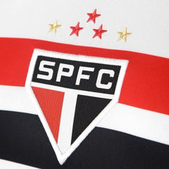 Camisa São Paulo I 25/26 Torcedor New Balance Feminina - Branco+Vermelho