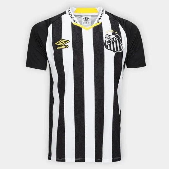Camisa Santos II 25/26 Torcedor Umbro Masculina - Preto+Branco