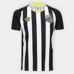 Camisa Santos II 25/26 Torcedor Umbro Masculina - Preto+Branco