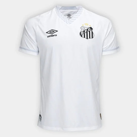 Camisa Santos I 25/26 Jogador Umbro Masculina - Branco+Cinza