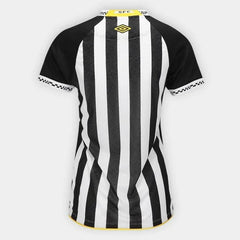Camisa Santos II 25/26 Umbro Jogador Feminina - Preto+Branco