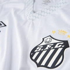 Camisa Infantil Santos I 25/26 Torcedor Umbro - Branco+Cinza