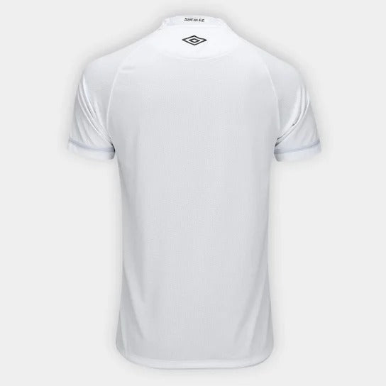 Camisa Santos I 25/26 Jogador Umbro Masculina - Branco+Cinza