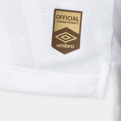 Camisa Santos I 25/26 Jogador Umbro Masculina - Branco+Cinza