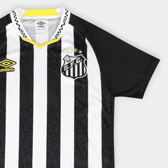 Camisa Santos II 25/26 Torcedor Umbro Masculina - Preto+Branco