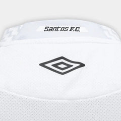 Camisa Santos I 25/26 Jogador Umbro Masculina - Branco+Cinza