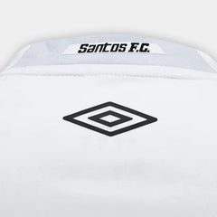 Camisa Santos I 25/26 Torcedor Umbro Feminina - Branco+Cinza