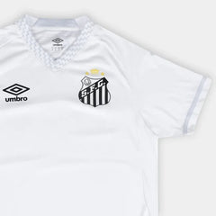 Camisa Santos I 25/26 Jogador Umbro Masculina - Branco+Cinza