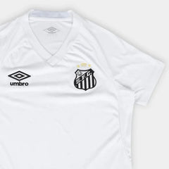 Camisa Santos I 25/26 Torcedor Umbro Feminina - Branco+Cinza