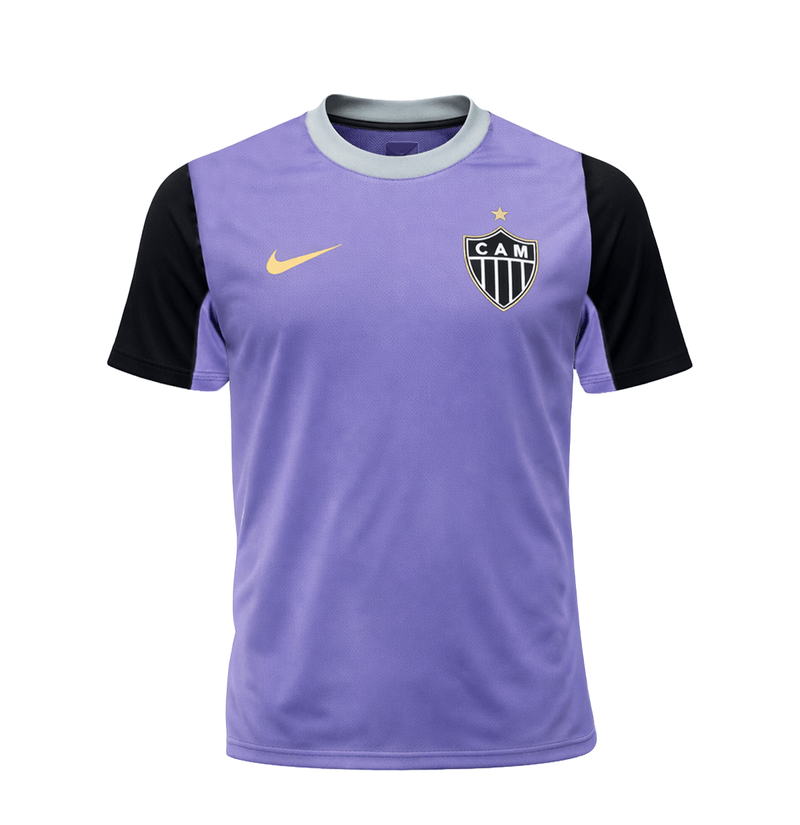Camiseta Masculina Atlético Mineiro Nike Treino 26 Roxo e Preto