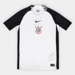 Camisa Corinthians Infantil I 25/26 s/n Nike - Branco+Preto