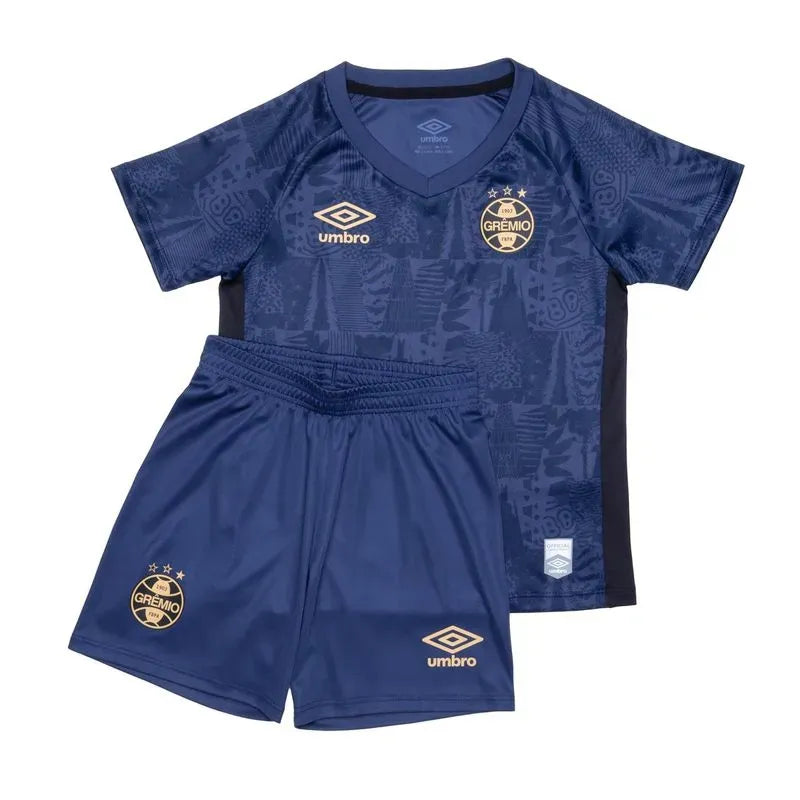 Kit Grêmio III Marinho Infantil Umbro 25/26