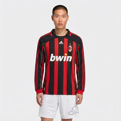 Camisa Retrô Milan 2006/07 I Manga Longa