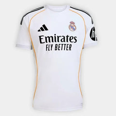 Camisa Real Madrid Home 25/26 Torcedor Adidas Masculina - Branco