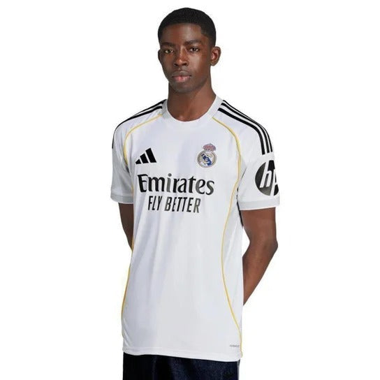 Camisa Real Madrid Home 25/26 Torcedor Adidas Masculina - Branco